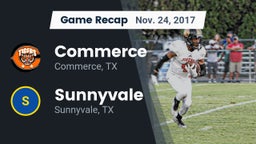Recap: Commerce  vs. Sunnyvale  2017
