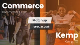 Matchup: Commerce  vs. Kemp  2018