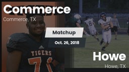 Matchup: Commerce  vs. Howe  2018