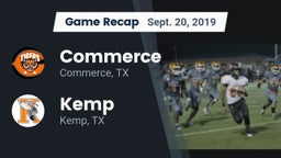 Recap: Commerce  vs. Kemp  2019