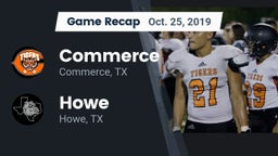 Recap: Commerce  vs. Howe  2019