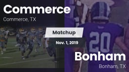 Matchup: Commerce  vs. Bonham  2019