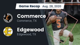 Recap: Commerce  vs. Edgewood  2020