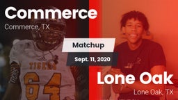 Matchup: Commerce  vs. Lone Oak  2020