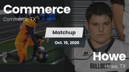 Matchup: Commerce  vs. Howe  2020