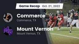 Recap: Commerce  vs. Mount Vernon  2022