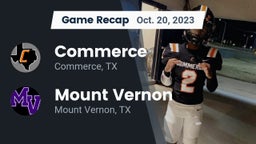 Recap: Commerce  vs. Mount Vernon  2023