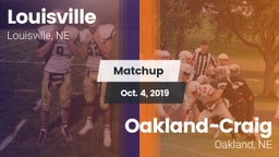 Matchup: Louisville High vs. Oakland-Craig  2019