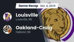 Recap: Louisville  vs. Oakland-Craig  2019