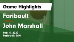 Faribault  vs John Marshall  Game Highlights - Feb. 5, 2022