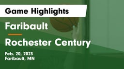 Faribault  vs Rochester Century  Game Highlights - Feb. 20, 2023