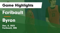 Faribault  vs Byron  Game Highlights - Dec. 8, 2023