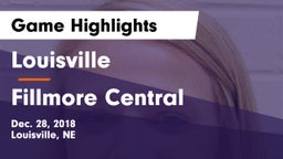 Louisville  vs Fillmore Central  Game Highlights - Dec. 28, 2018