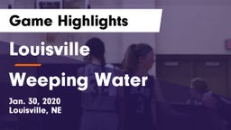Louisville  vs Weeping Water  Game Highlights - Jan. 30, 2020