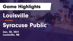 Louisville  vs Syracuse Public  Game Highlights - Jan. 30, 2021