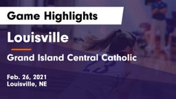 Louisville  vs Grand Island Central Catholic Game Highlights - Feb. 26, 2021