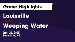 Louisville  vs Weeping Water  Game Highlights - Jan. 20, 2023