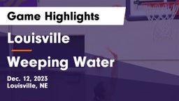 Louisville  vs Weeping Water  Game Highlights - Dec. 12, 2023