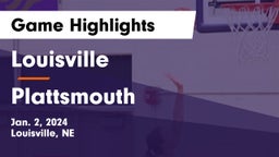 Louisville  vs Plattsmouth  Game Highlights - Jan. 2, 2024