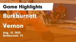Burkburnett  vs Vernon  Game Highlights - Aug. 15, 2023