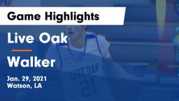 Live Oak  vs Walker  Game Highlights - Jan. 29, 2021