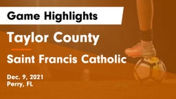 Taylor County  vs Saint Francis Catholic Game Highlights - Dec. 9, 2021