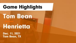 Tom Bean  vs Henrietta  Game Highlights - Dec. 11, 2021