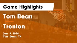Tom Bean  vs Trenton  Game Highlights - Jan. 9, 2024