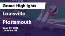 Louisville  vs Plattsmouth  Game Highlights - Sept. 22, 2022