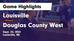 Louisville  vs Douglas County West  Game Highlights - Sept. 24, 2022