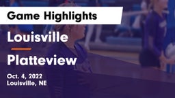 Louisville  vs Platteview  Game Highlights - Oct. 4, 2022