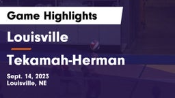 Louisville  vs Tekamah-Herman  Game Highlights - Sept. 14, 2023