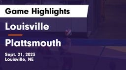 Louisville  vs Plattsmouth  Game Highlights - Sept. 21, 2023