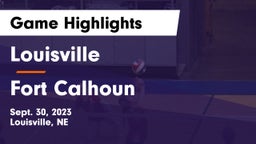 Louisville  vs Fort Calhoun Game Highlights - Sept. 30, 2023