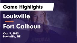 Louisville  vs Fort Calhoun  Game Highlights - Oct. 5, 2023