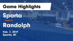 Sparta  vs Randolph  Game Highlights - Feb. 7, 2019