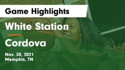 White Station  vs Cordova  Game Highlights - Nov. 30, 2021