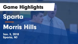 Sparta  vs Morris Hills  Game Highlights - Jan. 5, 2018