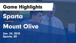 Sparta  vs Mount Olive  Game Highlights - Jan. 24, 2018