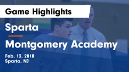 Sparta  vs Montgomery Academy  Game Highlights - Feb. 13, 2018