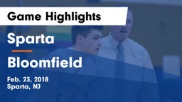 Sparta  vs Bloomfield Game Highlights - Feb. 23, 2018