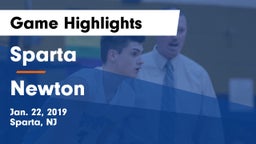 Sparta  vs Newton  Game Highlights - Jan. 22, 2019