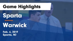 Sparta  vs Warwick  Game Highlights - Feb. 6, 2019