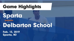 Sparta  vs Delbarton School Game Highlights - Feb. 13, 2019