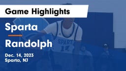 Sparta  vs Randolph  Game Highlights - Dec. 14, 2023