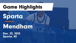 Sparta  vs Mendham  Game Highlights - Dec. 22, 2023