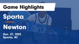 Sparta  vs Newton  Game Highlights - Dec. 27, 2023