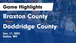Braxton County  vs Doddridge County  Game Highlights - Jan. 11, 2022