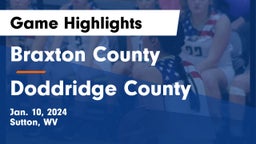 Braxton County  vs Doddridge County  Game Highlights - Jan. 10, 2024