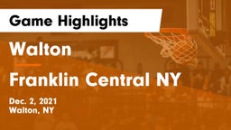 Walton  vs Franklin Central NY Game Highlights - Dec. 2, 2021